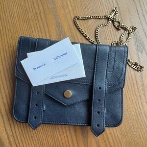 PROENZA SCHOULER 
Lambskin Chain Wallet - Navy